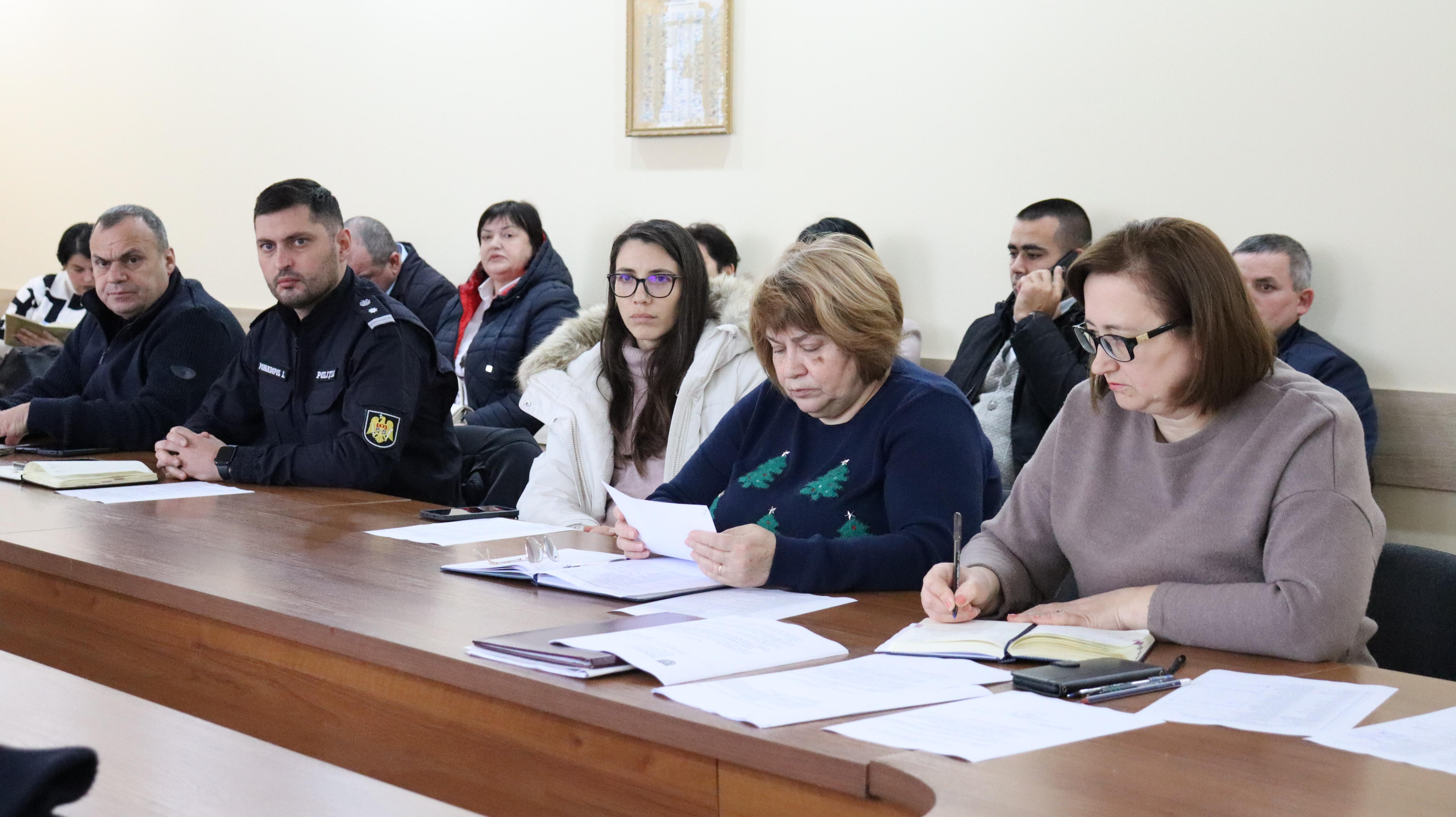  Members of the Cahul District Commission for Emergency Situations Convened in a Meeting